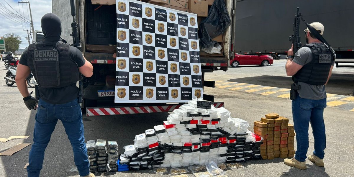 Polícia apreende R$ 10 milhões em drogas durante operação em Vitória da Conquista