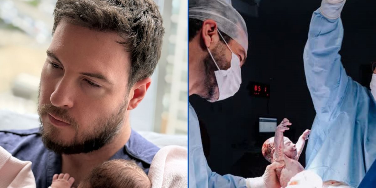 Thiago Nigro compartilha vídeo emocionante da filha segurando seu dedo