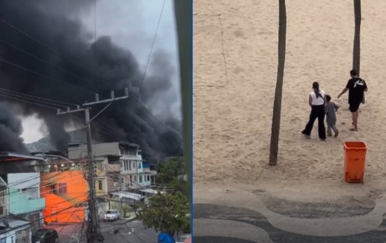 Entre o caos e a tranquilidade; vídeos mostram faces opostas do Rio de Janeiro