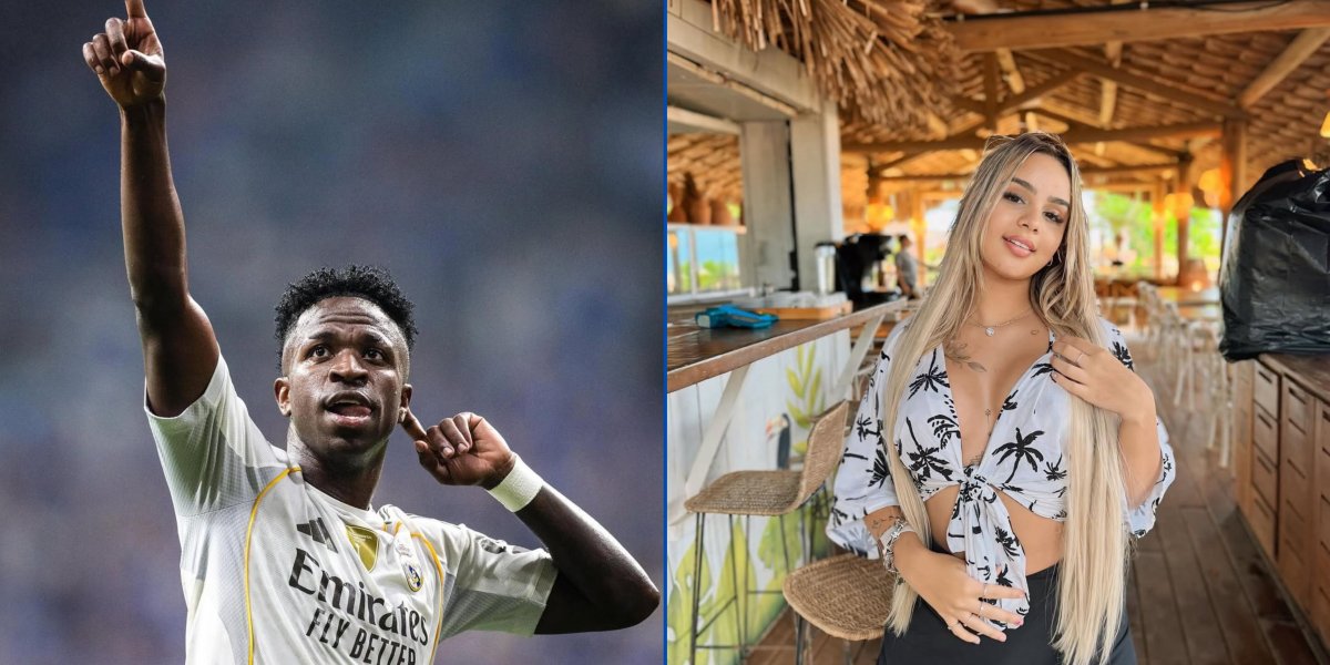 Vinicius Júnior e Maria Eduarda de Souza