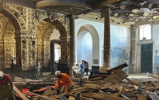 Mais um tempo: Iphan prorroga obras da 'Igreja de Ouro' por mais quatro meses