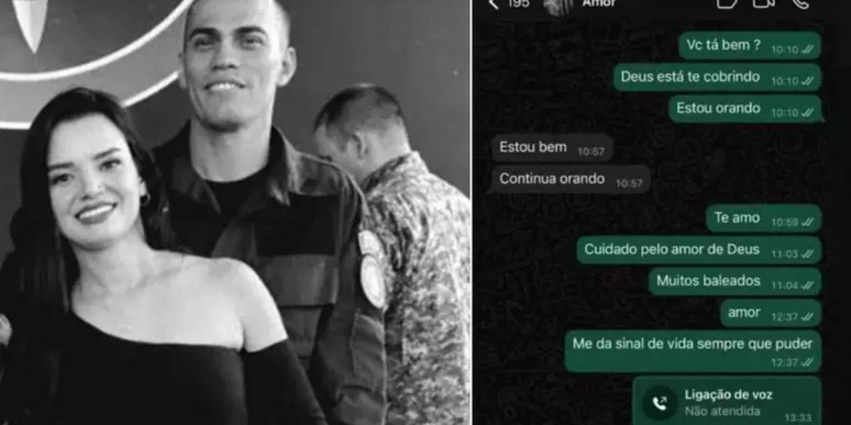 Esposa de policial morto em megaoperação no RJ emociona ao revelar últimas mensagens