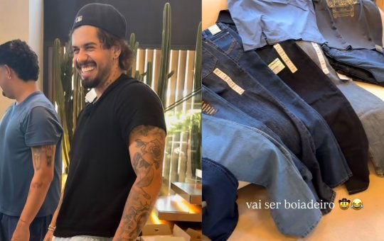 Renovação no guarda-roupa de Zé Felipe!