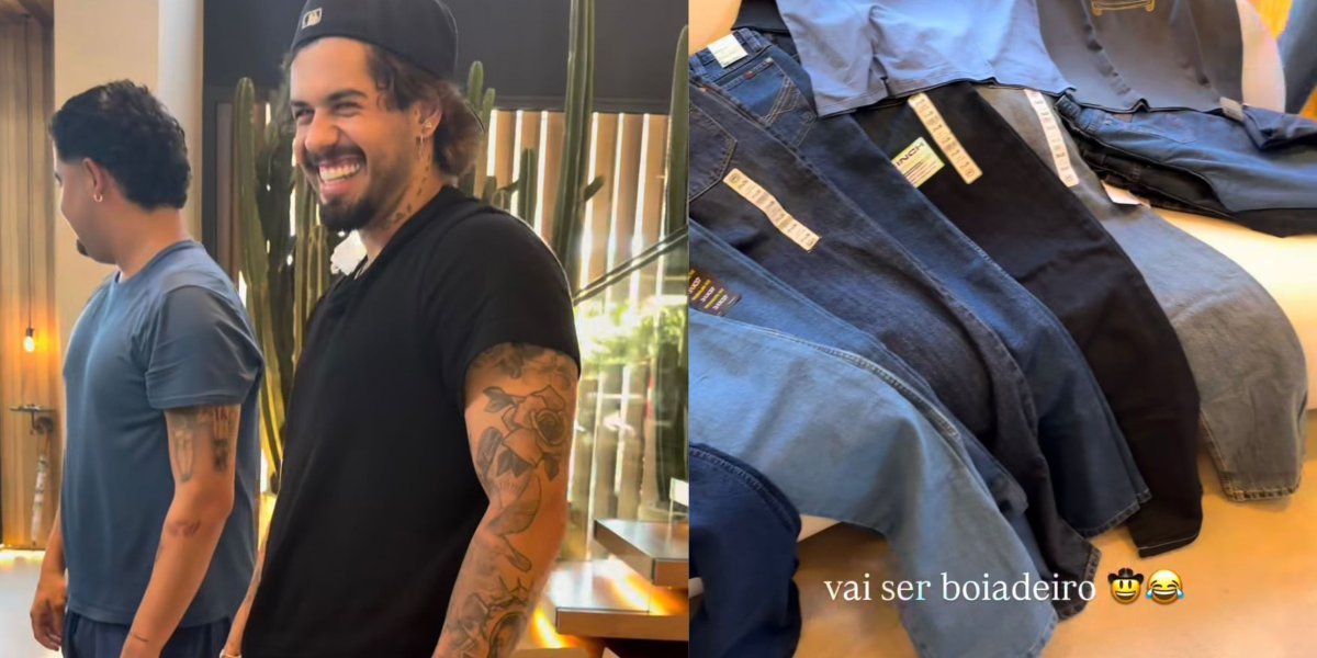 Renovação no guarda roupa de Zé Felipe