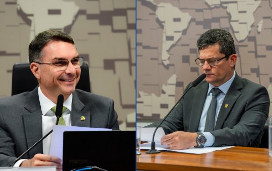 Flávio Bolsonaro e Sérgio Moro serão integrantes da CPI contra crime organizado