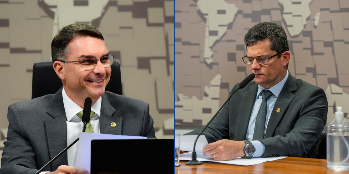 Flávio Bolsonaro e Sérgio Moro serão integrantes da CPI contra crime organizado