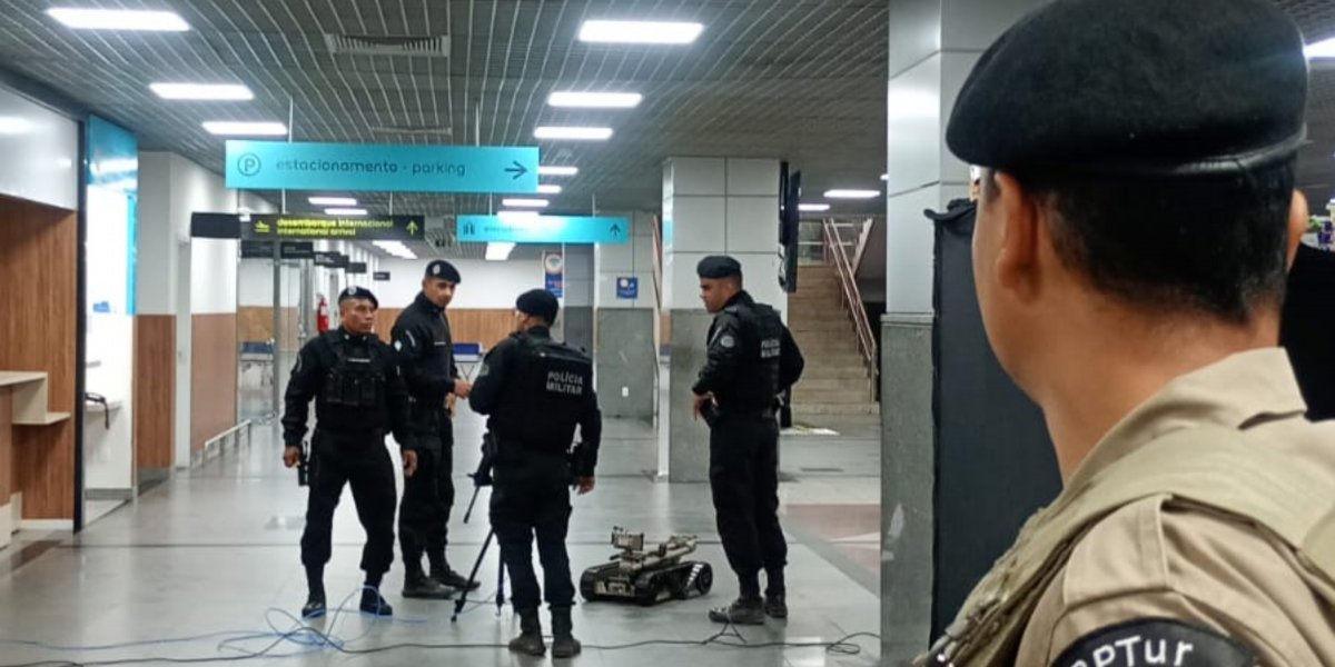 Segundo o BOPE, suposta bomba no aeroporto de Salvador era apenas um chaveiro de borracha
