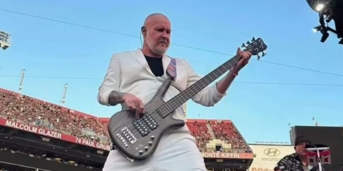 Sam Rivers em show do Limp Bizkit