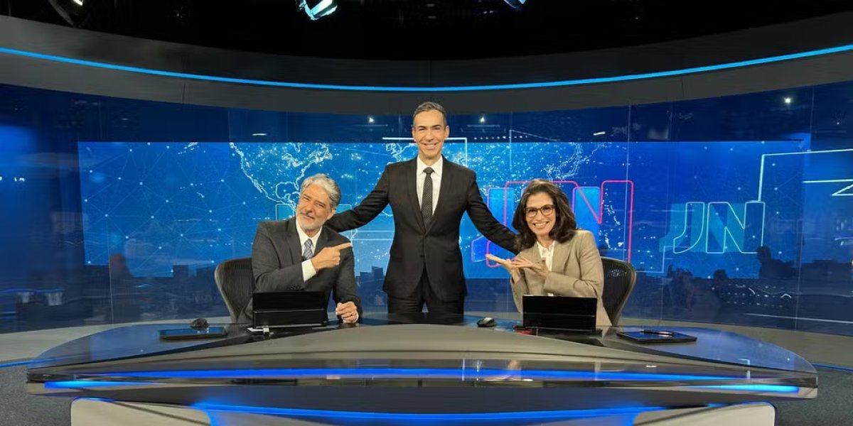 William Bonner, Cesar Tralli e Renata Vasconcellos