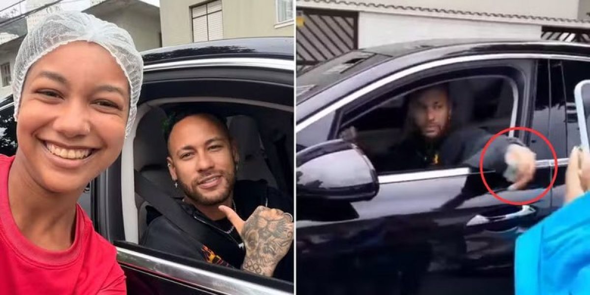Neymar surpreende doceria com nota alta e volta para pegar encomenda depois: "Falei que voltaria"