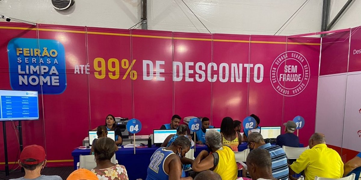 Oportunidade de limpar o nome: Feirão do Serasa inicia com atendimento em Salvador