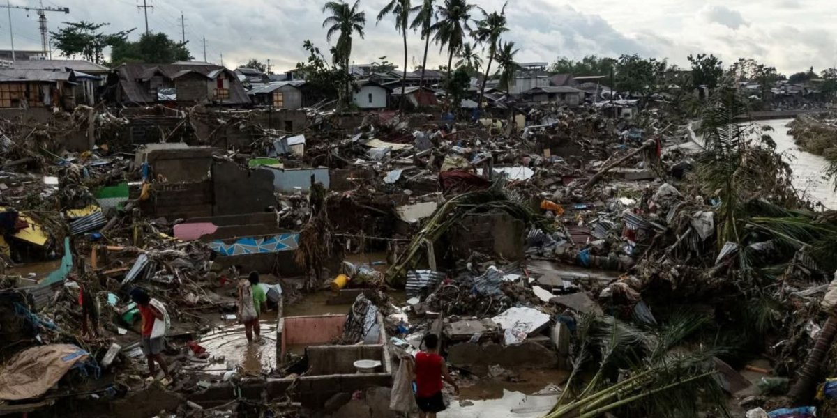 Tufão Kalmaegi que atingiu as Filipinas