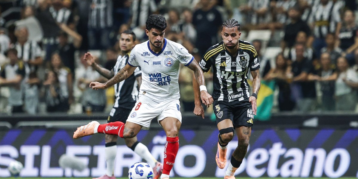 Em jogo condicionado por expulsão, Bahia visita o Atlético Mineiro e perde por 3 a 0