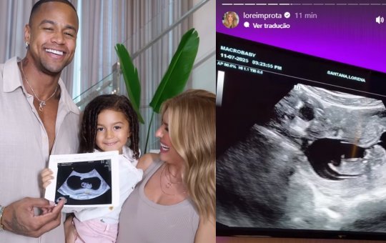 Lore Improta mostra ultrassom da segunda gravidez e se emociona: “Tá dançando”