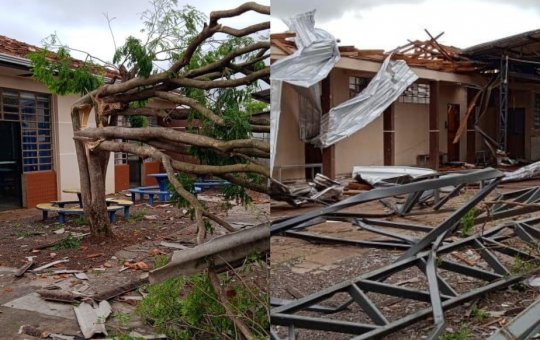 Após tornado devastar Rio Bonito do Iguaçu, governo do Paraná adia provas do Enem