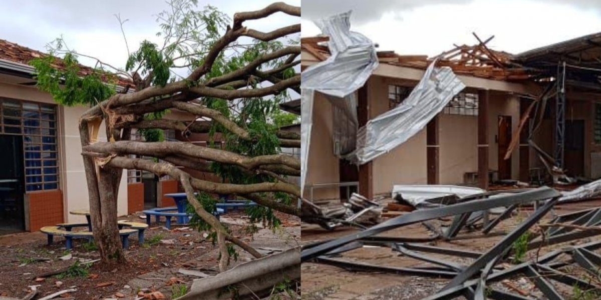 Após tornado devastar Rio Bonito do Iguaçu, governo do Paraná adia provas do Enem