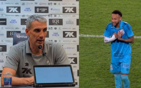 Depois de reclamação de Neymar ao ser substituído, técnico do Santos afirma: 'É normal'