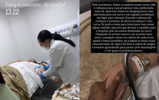 Thais Carla desmaia após passar mal em almoço