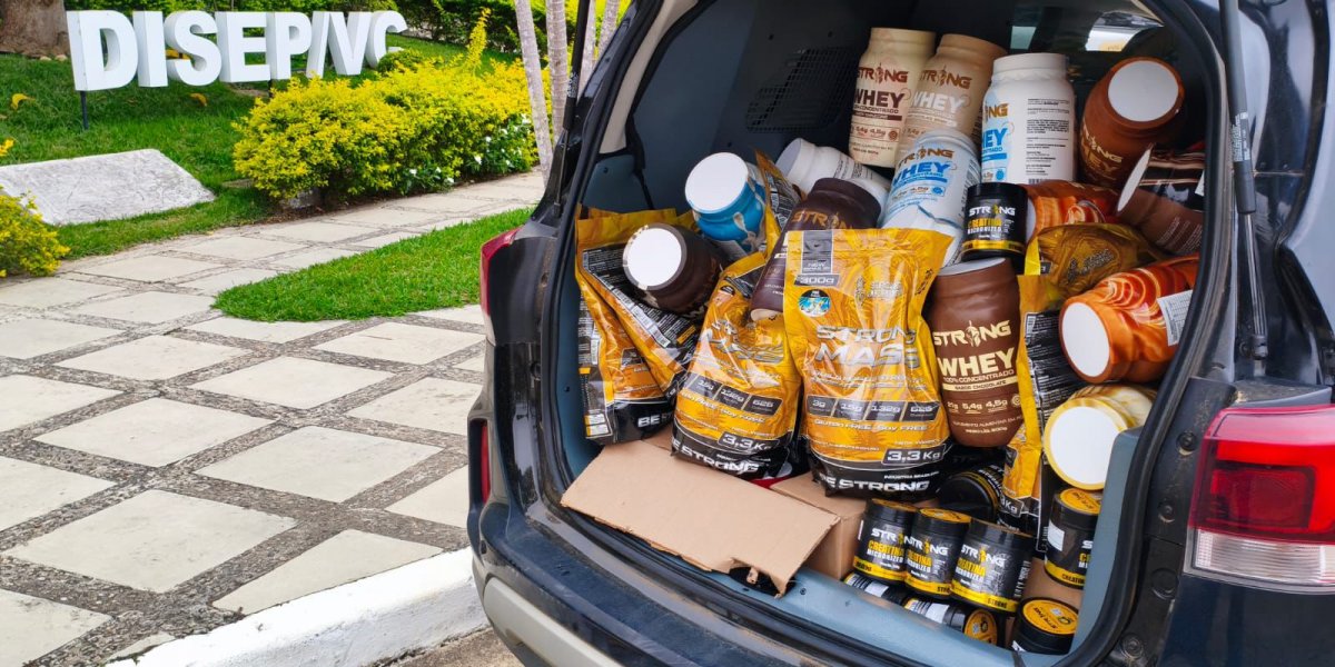 Polícia apreende suplementos avaliados em mais de R$ 1 milhão em Vitória da Conquista