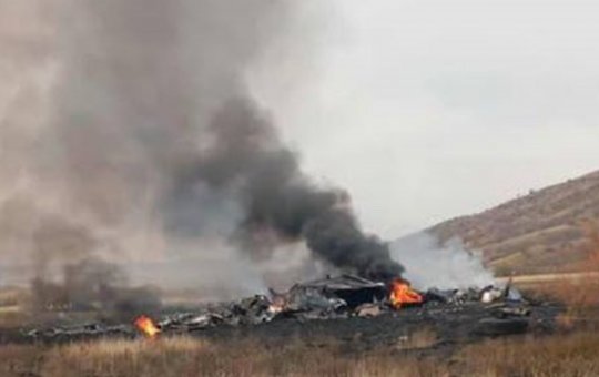 Avião militar de carga da Turquia cai na Geórgia com 20 pessoas a bordo