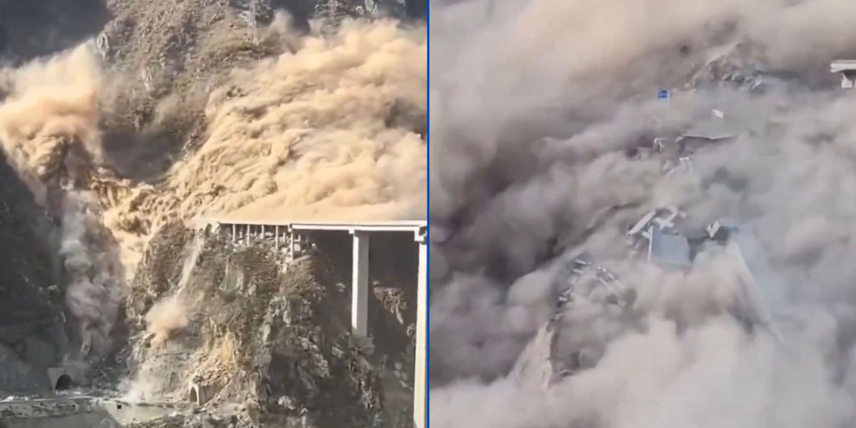 Ponte que liga o centro da China ao Tibete desaba