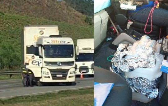 Motorista é amarrado a bombas após carreta ser sequestrada em São Paulo