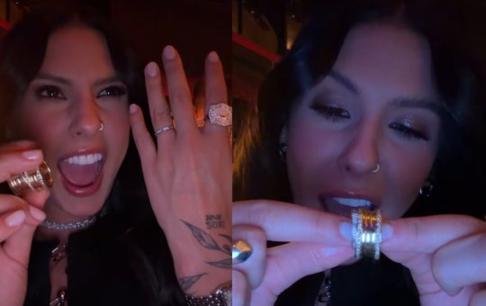 Ana Castela compara aliança que recebeu de Zé Felipe com a de casal de amigos