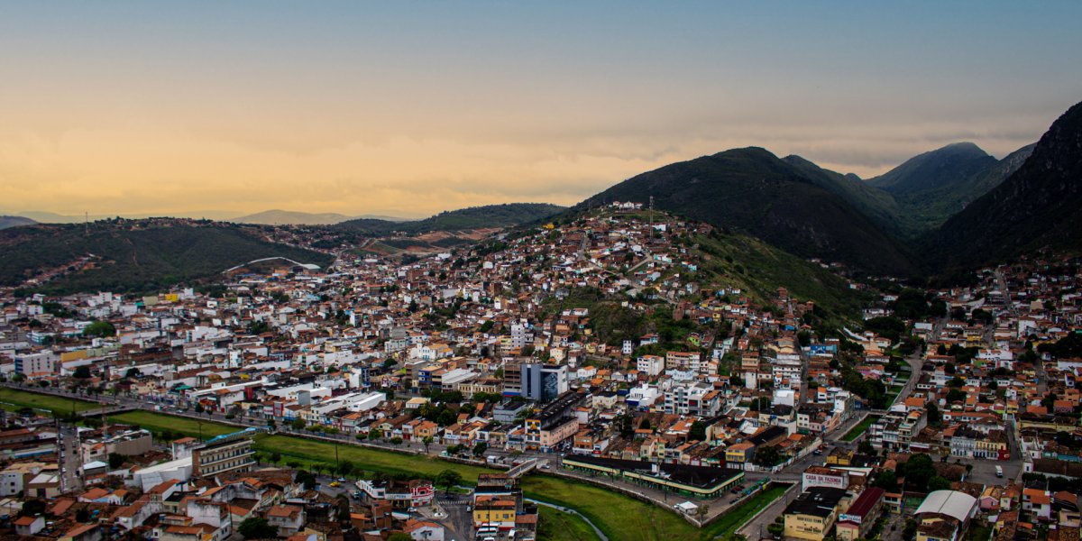 Vista panorâmica da cidade de Jacobina
