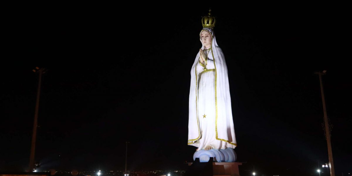 Estátua de Nossa Senhora de Fátima, inaugurada no Ceará
