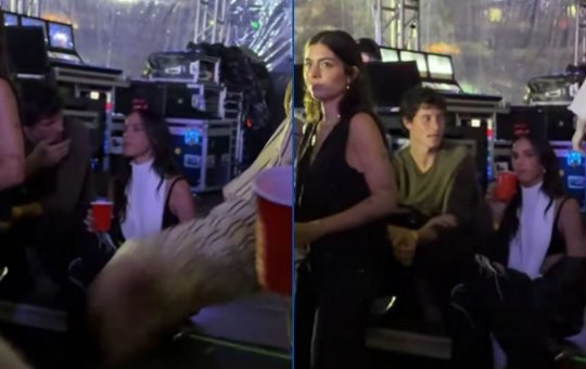 Bruna Marquezine e Shawn Mendes são flagrados juntos durante show em São Paulo