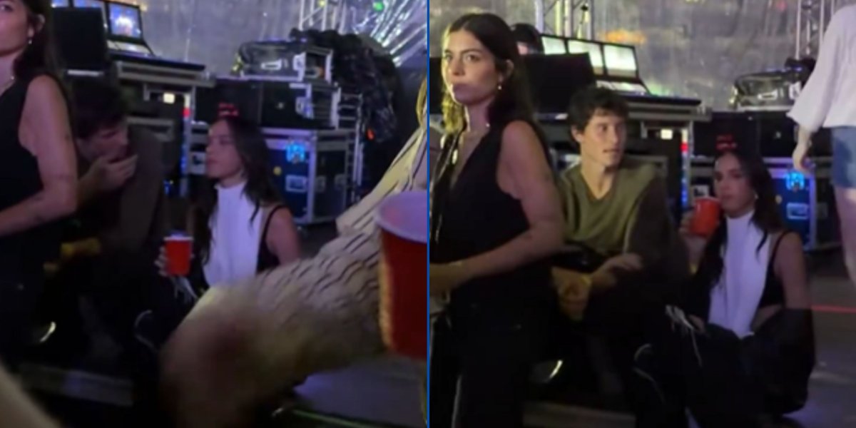 Bruna Marquezine e Shawn Mendes são flagrados juntos durante show em São Paulo