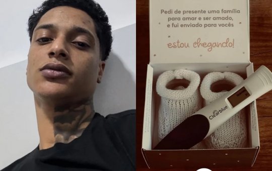 Oruam causa alvoroço nas redes ao divulgar imagem de teste de gravidez positivo