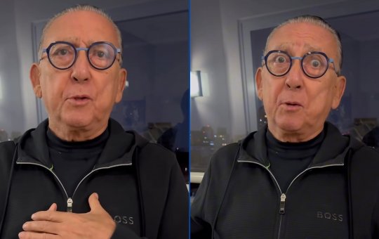 Após internação, Galvão Bueno atualiza estado de saúde após diagnóstico de pneumonia viral: 'Nada de muita gravidade'