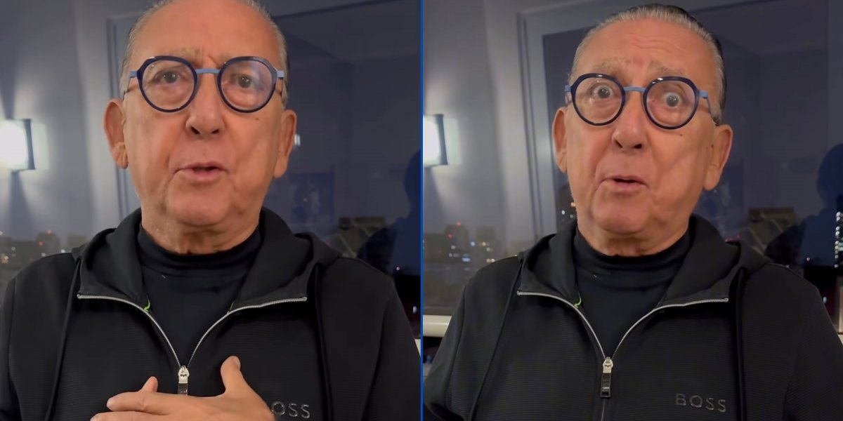 Após internação, Galvão Bueno atualiza estado de saúde após diagnóstico de pneumonia viral: 'Nada de muita gravidade'