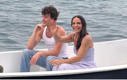 Ivete Sangalo e Shawn Mendes são vistos juntos na Gamboa, em Salvador, e levantam suspeita sobre possível clipe