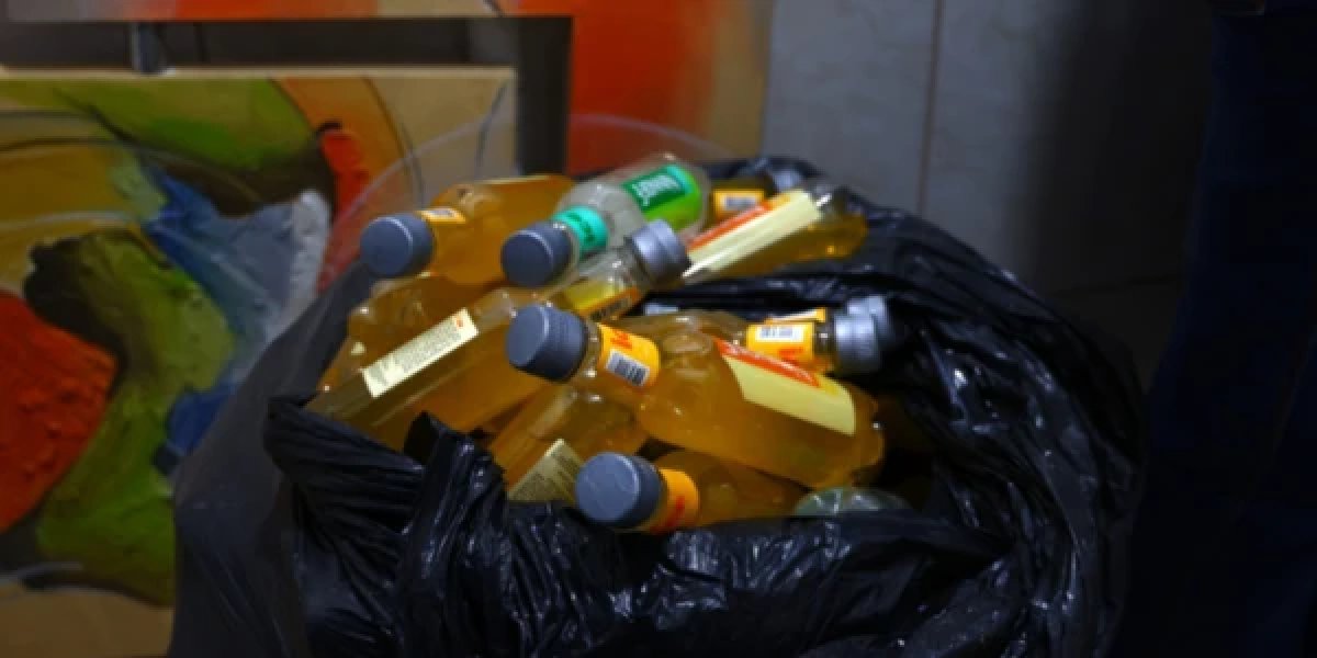 Garrafas de bebidas apreeendidas