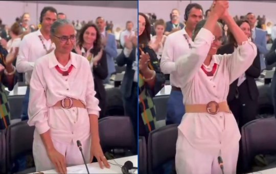 No encerramento da COP 30, Marina Silva se emociona após ser aplaudida
