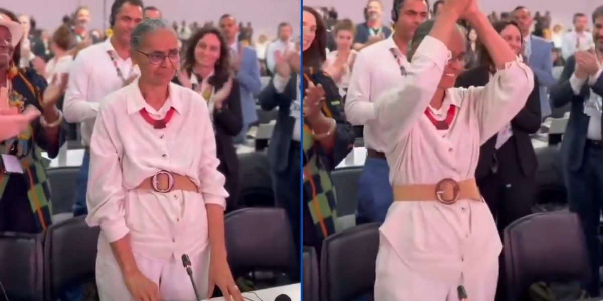 No encerramento da COP 30, Marina Silva se emociona após ser aplaudida