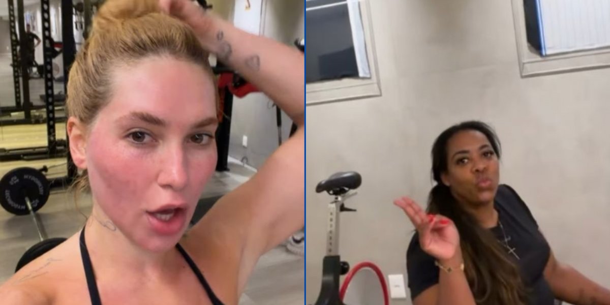 Virgínia foi para a academia com a mãe de Vinicius Júnior