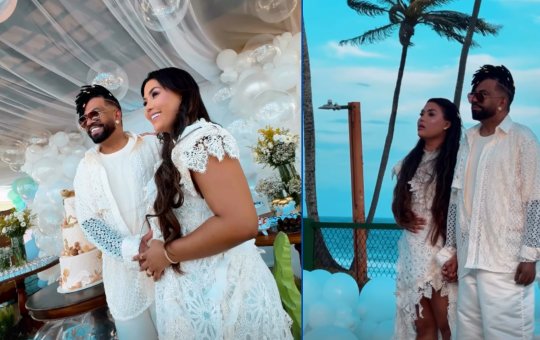 Silvanno Salles faz chá revelação do seu segundo filho