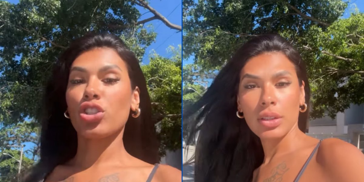 Pocah compartilhou a situação inusitada em suas redes sociais