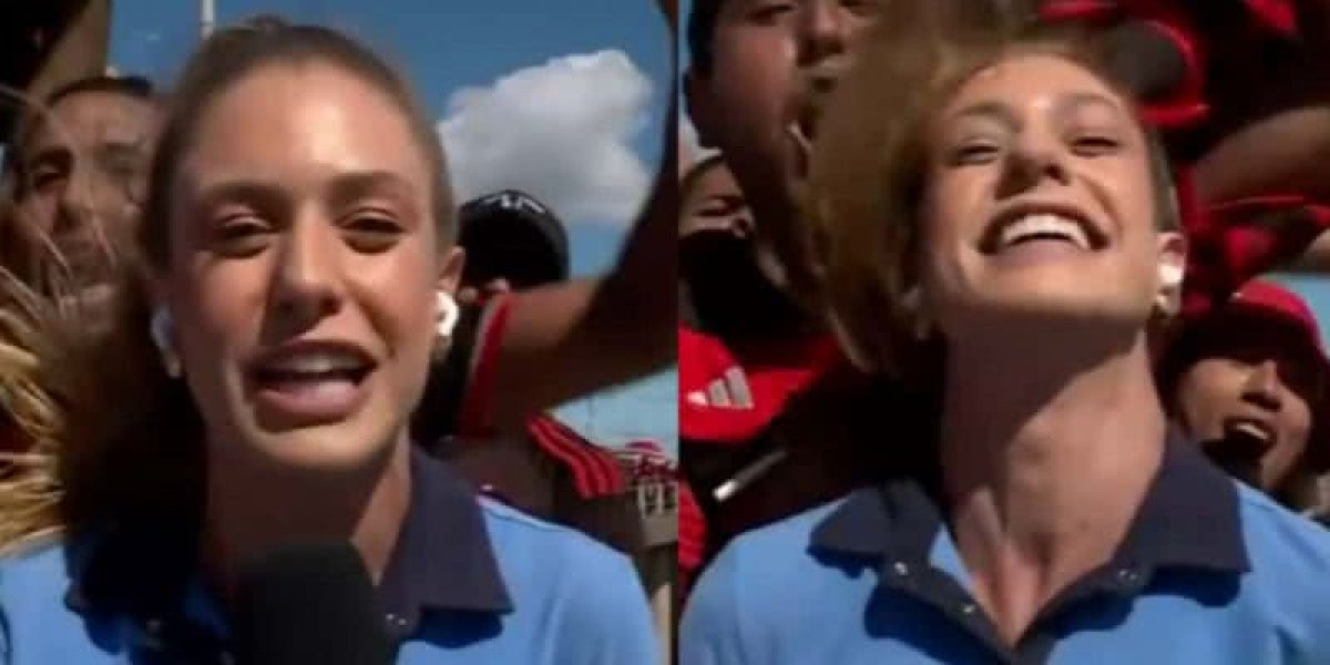 Repórter da Globo é agredida com puxões de cabelo por torcedores do Flamengo