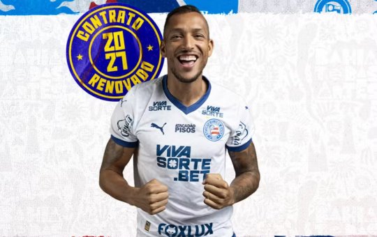 Bahia anuncia renovação de contrato com David Duarte até o fim de 2027