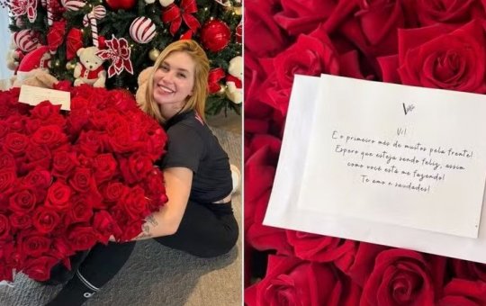 Vini Jr. surpreende Virginia com presente e carta romântica no primeiro mês de namoro