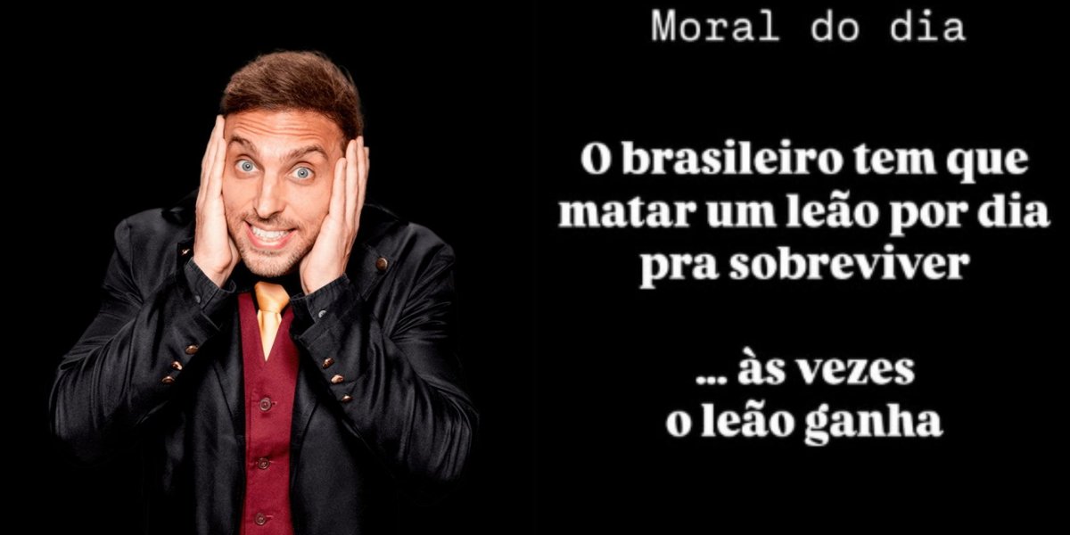 Léo Lins e print da piada