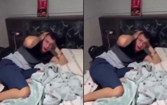 Homem que arrastou ex-namorada por quase 1 km chora ao ser preso pela polícia