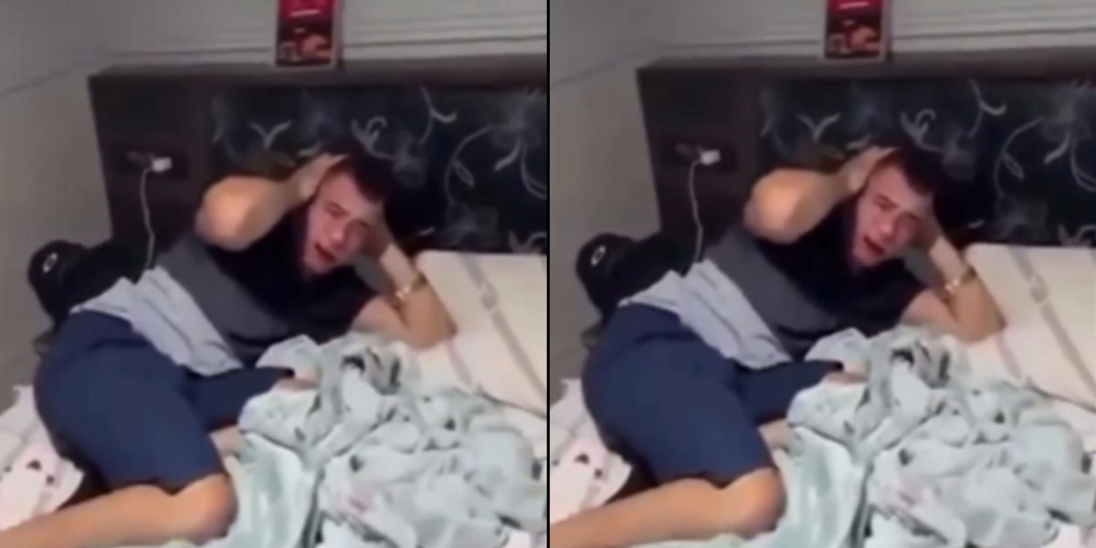 Homem que arrastou ex-namorada por quase 1 km chora ao ser preso pela polícia