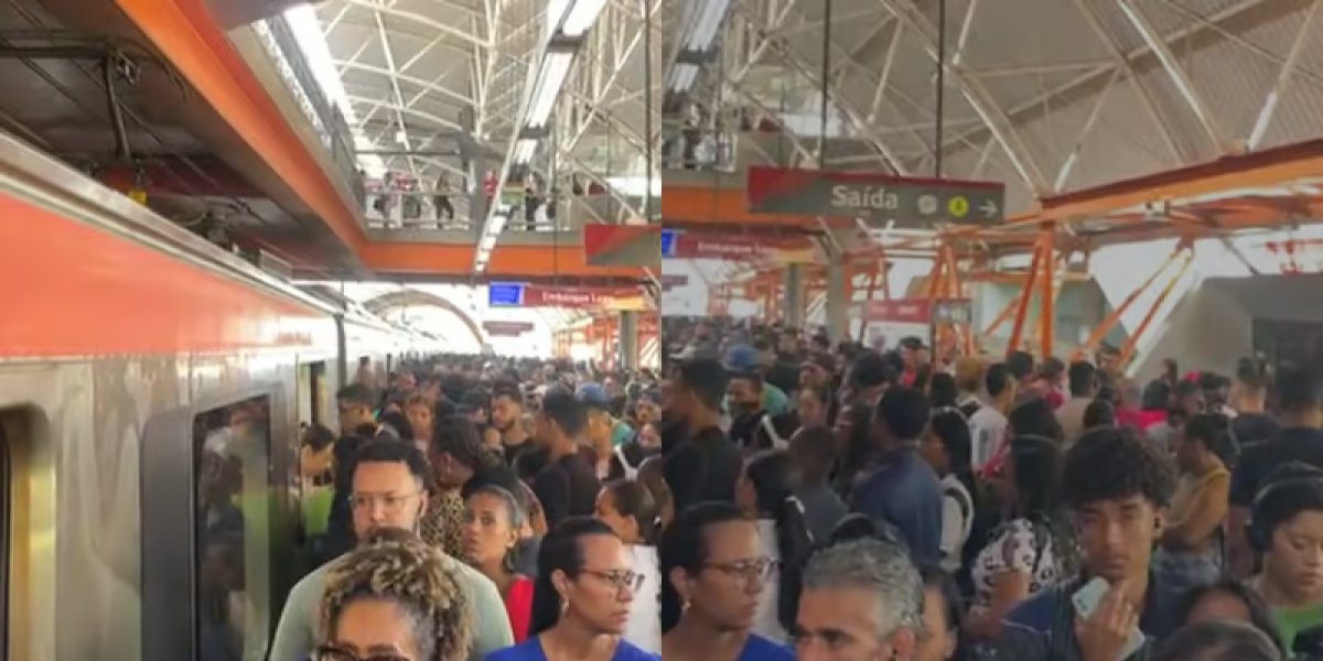 Passageiros enfrentam transtornos após lentidão no metrô de Salvador nesta quarta-feira (3)