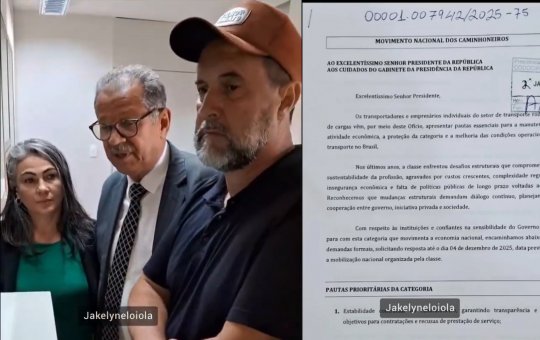 Caminhoneiros vão parar nesta quinta (4); líder vai à Presidência oficializar greve