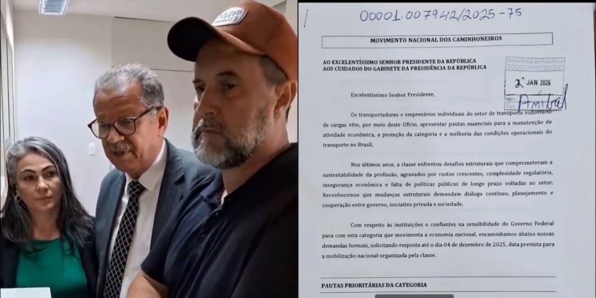 Caminhoneiros vão parar nesta quinta (4); líder vai à Presidência oficializar greve